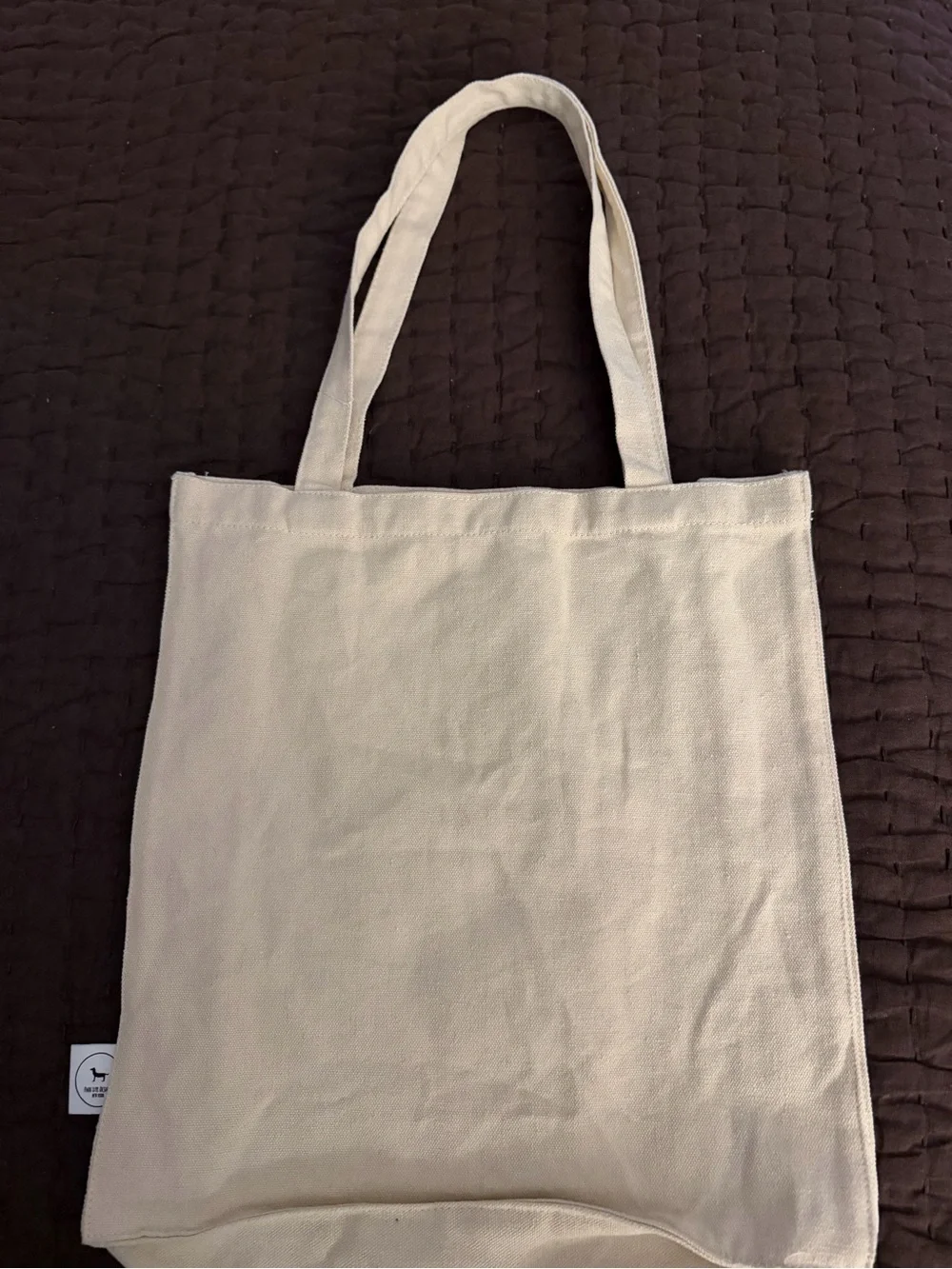 Park Life Designs Charlie Cotton Tote Bag, Cream, 15